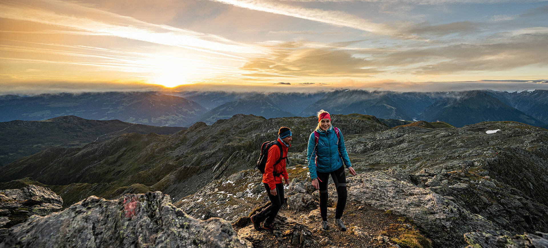 sonnenaufgang rastkogel hintertux sommerurlaub